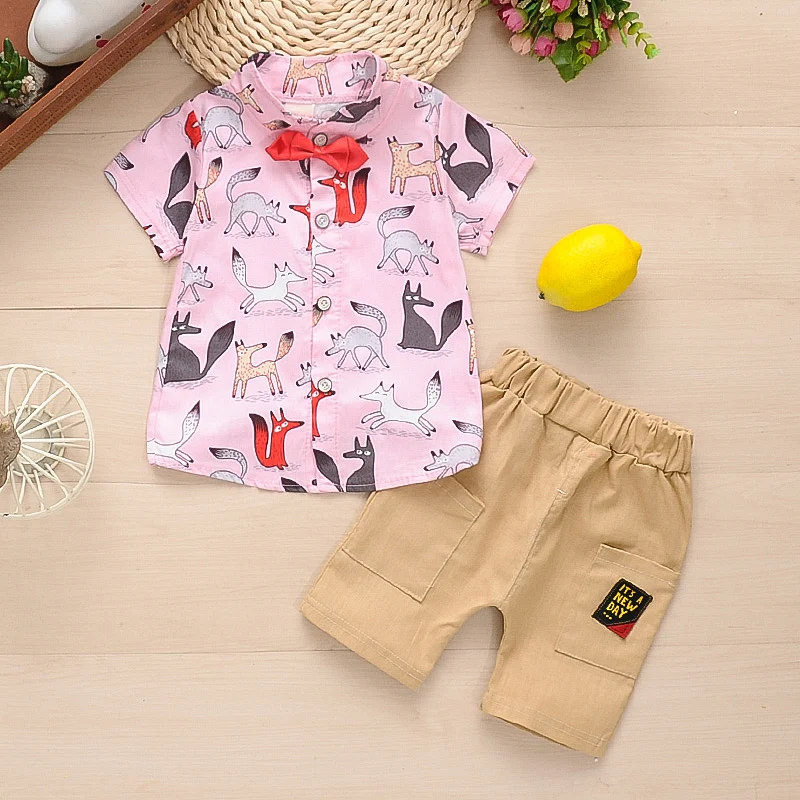 Новинка Лидер продаж летняя одежда для маленьких мальчиков комбинезон с