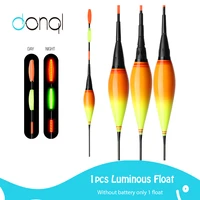 donql 1pcs smart led fishing electronic float luminous float colorful light night fishing float without batteries