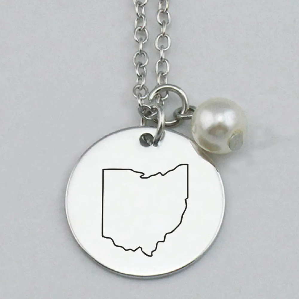 Ожерелье штата Огайо ожерелье для сестер женское Ювелирное Украшение 22 мм 5