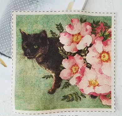 pattern 2 Серия кошек ручной работы Canson 300 г Акварельная бумага Рисование sketchbook 13x13 см aquarelle художественные принадлежности водная цветная книга руководство - Size: pattern 2