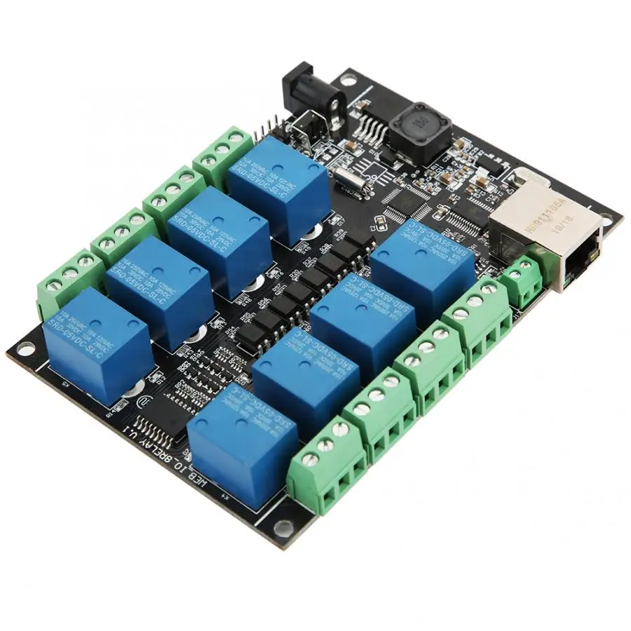 1 шт. сетевое реле RJ45 для модуля управления PLC 8 канальный промышленный