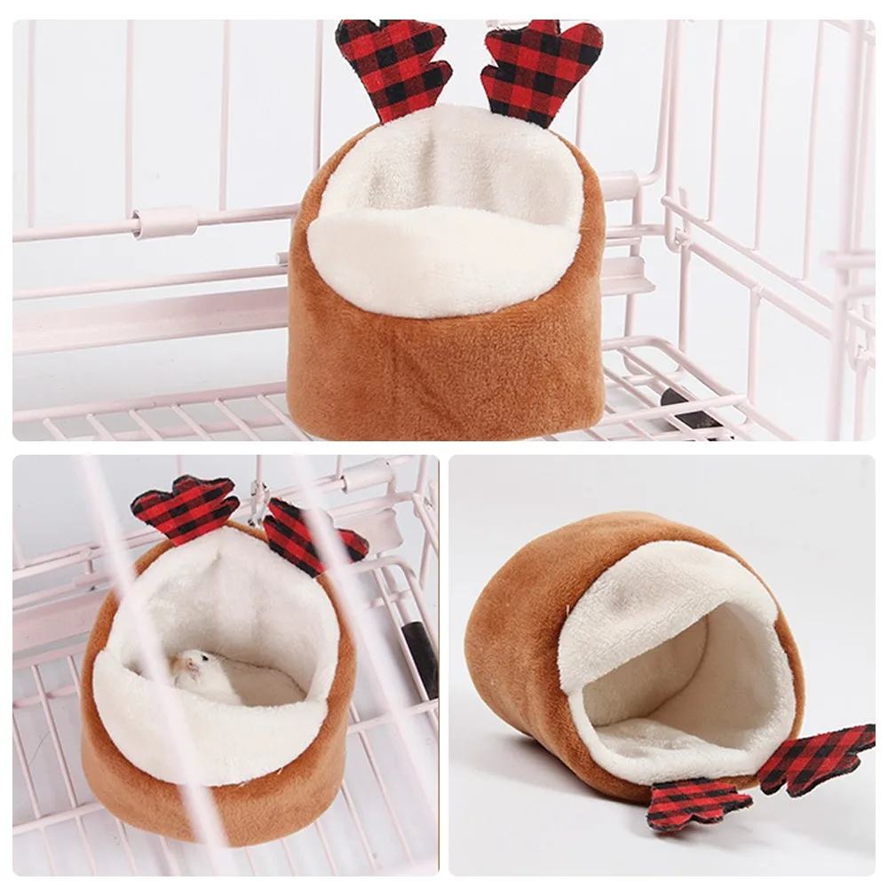 Клетка для домашних животных хомяка кровать мышь хлопковый домик маленький