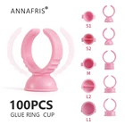 100 шт., одноразовые держатели для клея для наращивания ресниц