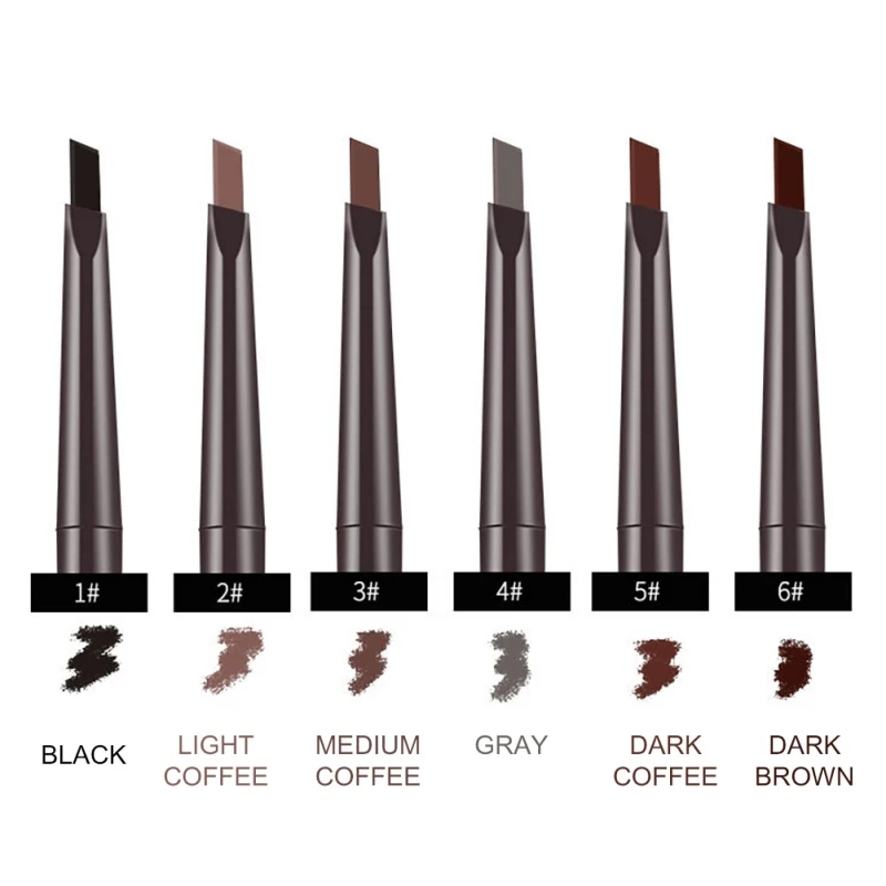 

Long-lasting Waterproof Smudge-proof Double-head Eyebrow Pen Makeup Triangle Eyebrow Pencil