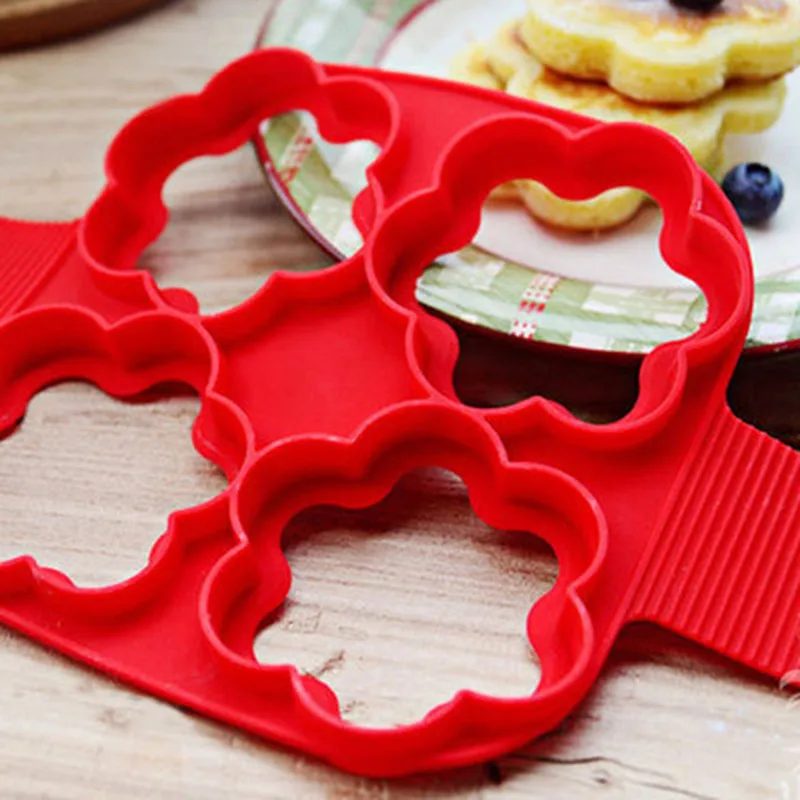 

1PC Silicone Egg Mold Shaper Omelet Cooking Tool Nonstick Easy to Flip No Smell Kitchen Accessories Egg Pancake Maker