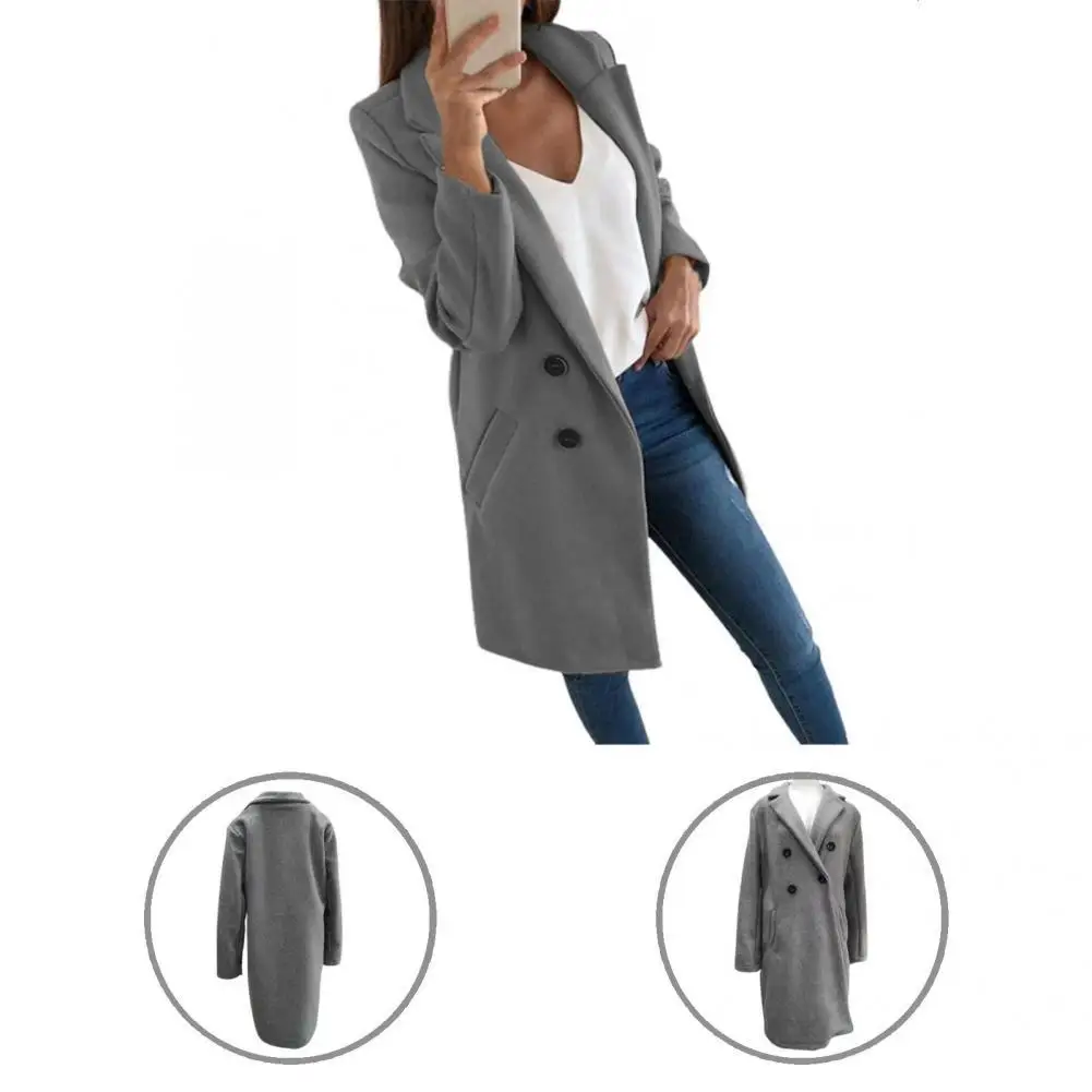 

Fine Workmanship Cold Resistant Lapel Slim Warm Women Coat Ladies Clothing