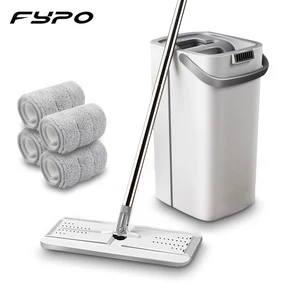 Швабра для мытья полов, с ведром, с водой