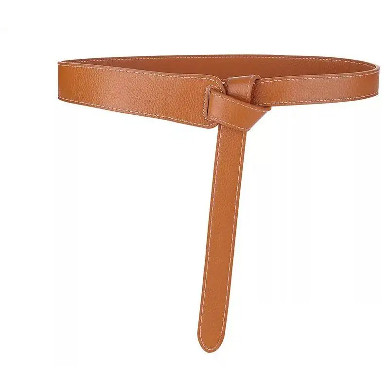 Ins Style Women's Leather Belt With Dress, Coat and Waistband
