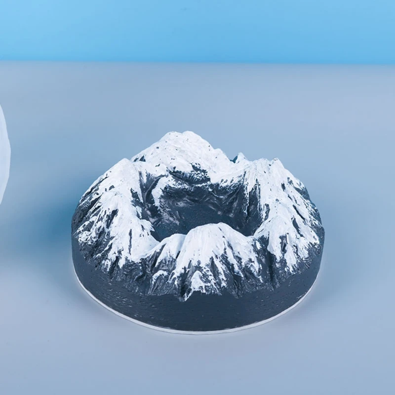 

2021 New DIY Crafts Crystal Epoxy Resin Mold Small Snow Mountain Ornament Silicone Mould