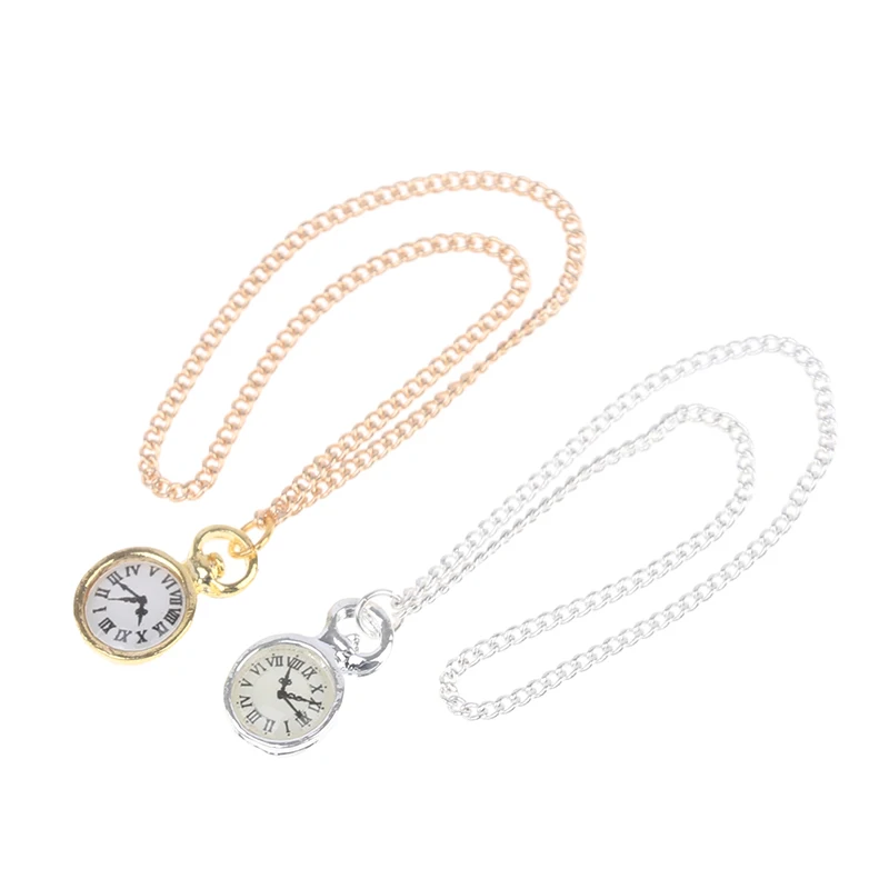 1 шт. модное мини-ожерелье карманные часы для 1/6 Куклы Аксессуары часов аксессуары