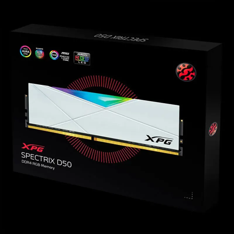 ADATA XPG Spectrix D50 RGB светодиодный 3200 МГц 3600 8Gx2 DDR4 XMP 2 0 16GX2 DIMM память | Компьютеры и офис