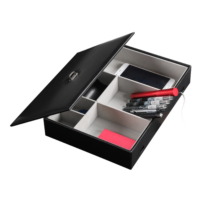 Поднос органайзер с крышкой для мужчин и женщин поднос 6 отделениями комод