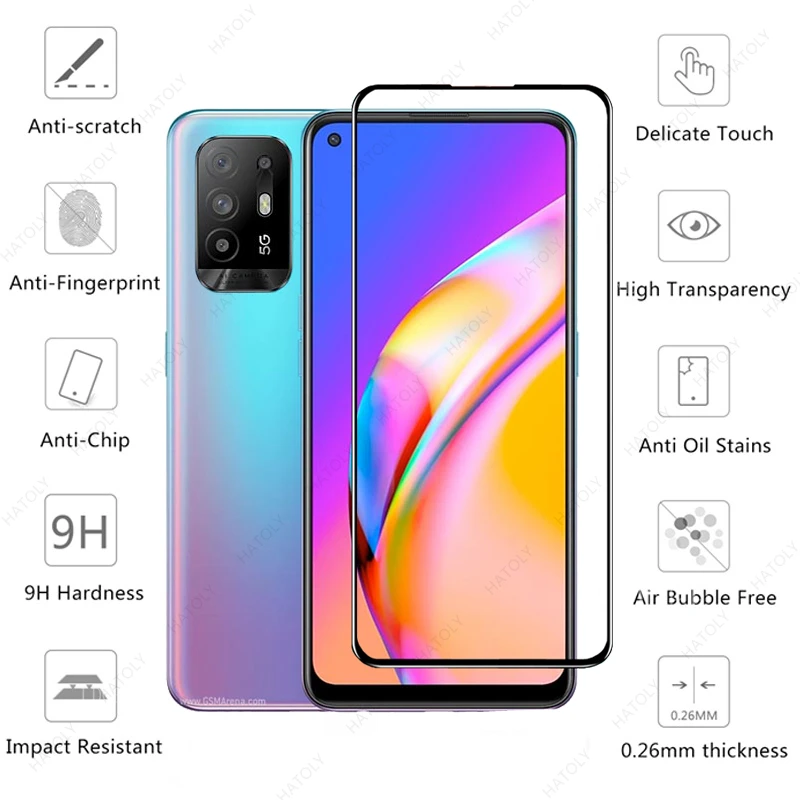 Pel&iacute;cula de vidrio templado para OPPO, Protector de pantalla para c&aacute;mara HD, lente, pel&iacute;cula para c&aacute;mara, para OPPO rena5 Lite K F 4G 5G, 2 piezas-1