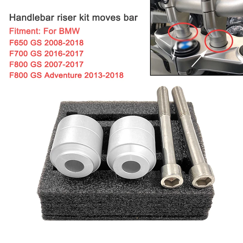 

Motorcycle CNC Handle Bar Handlebar Riser Kit Moves Bar For BMW F650GS Twin F700GS F800GS Adventure motocross hand bar lift
