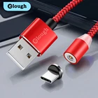 Магнитное зарядное устройство Elough, USB-кабель типа C для Samsung, Xiaomi, Huawei, магнитные кабели для зарядки, USB-кабель типа c, провод