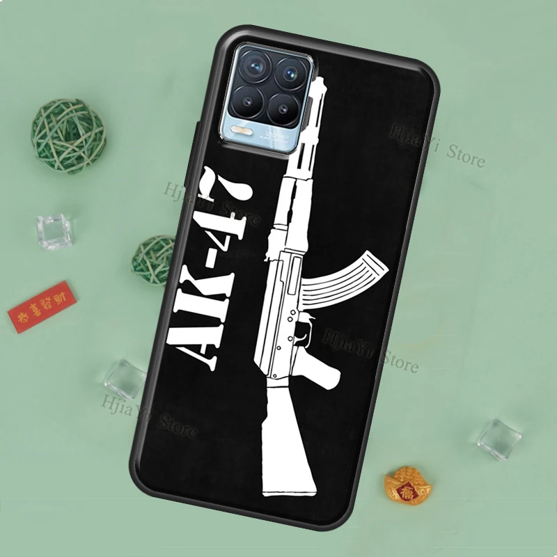 Чехол AK47 Gun для OPPO Realme 8 Pro C21 GT Neo2 Master 8i 9i чехол OnePlus 9 10 8T Nord2 9R | Мобильные телефоны и