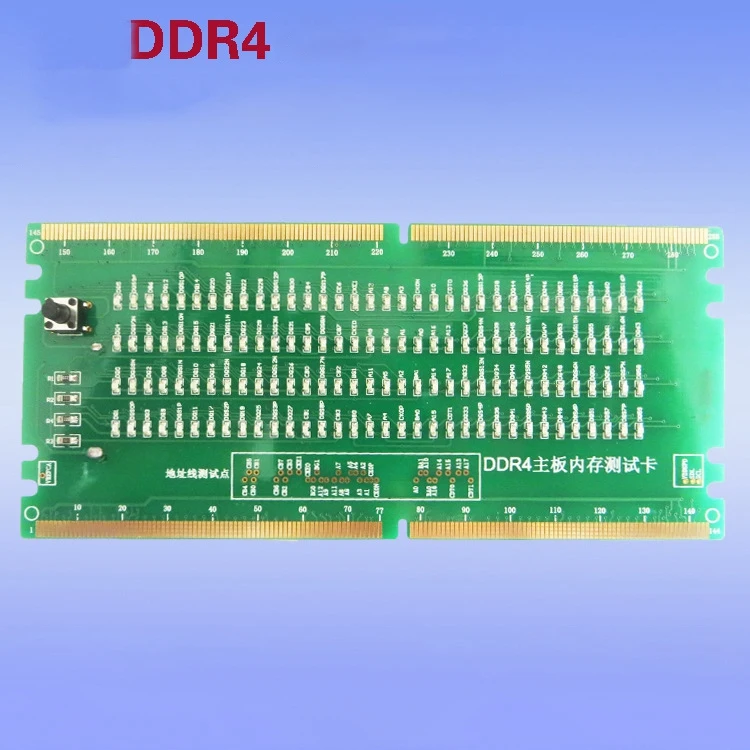 Тестовая карта памяти DDR4 со слотом RAM светодиодный анализатор для ремонта