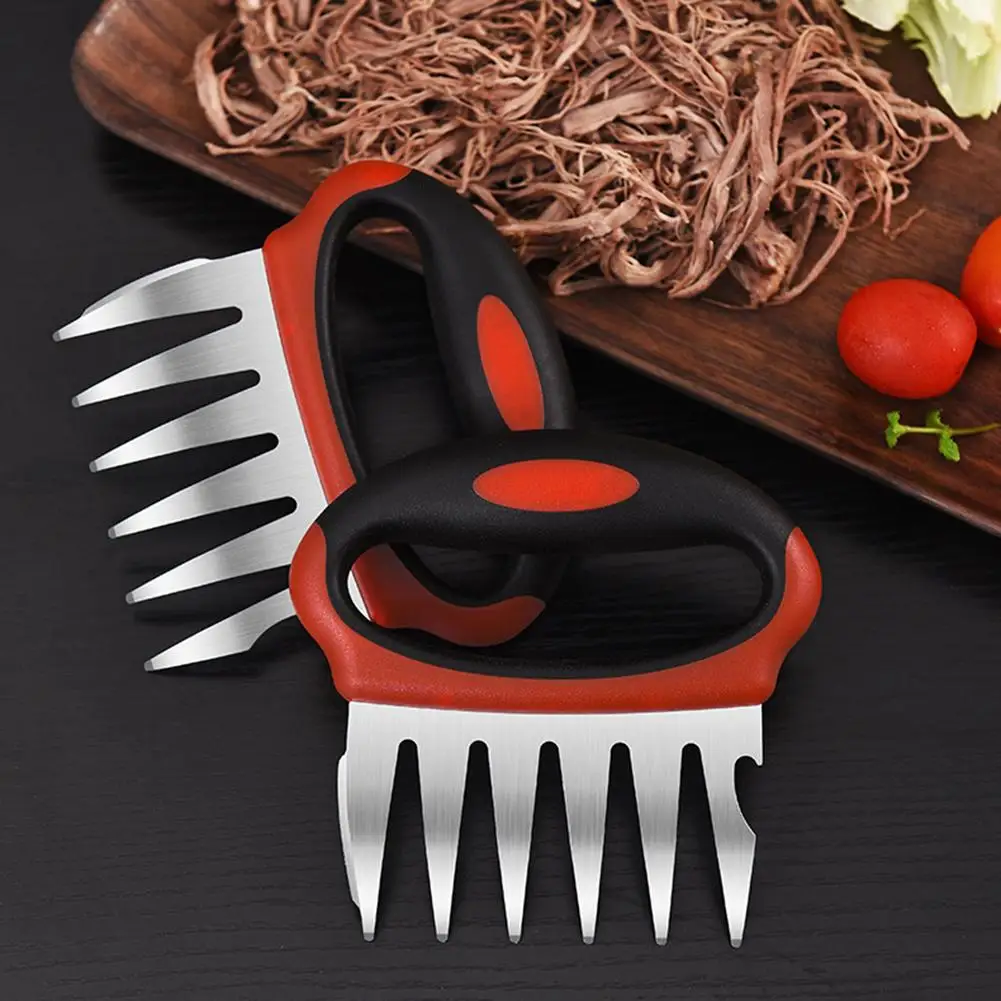 

2 Pcs Shredder Stainless Steel Meat Forks Mincer BBQ Tool Household Cooking Accessories Pork Beef Processor Mincer