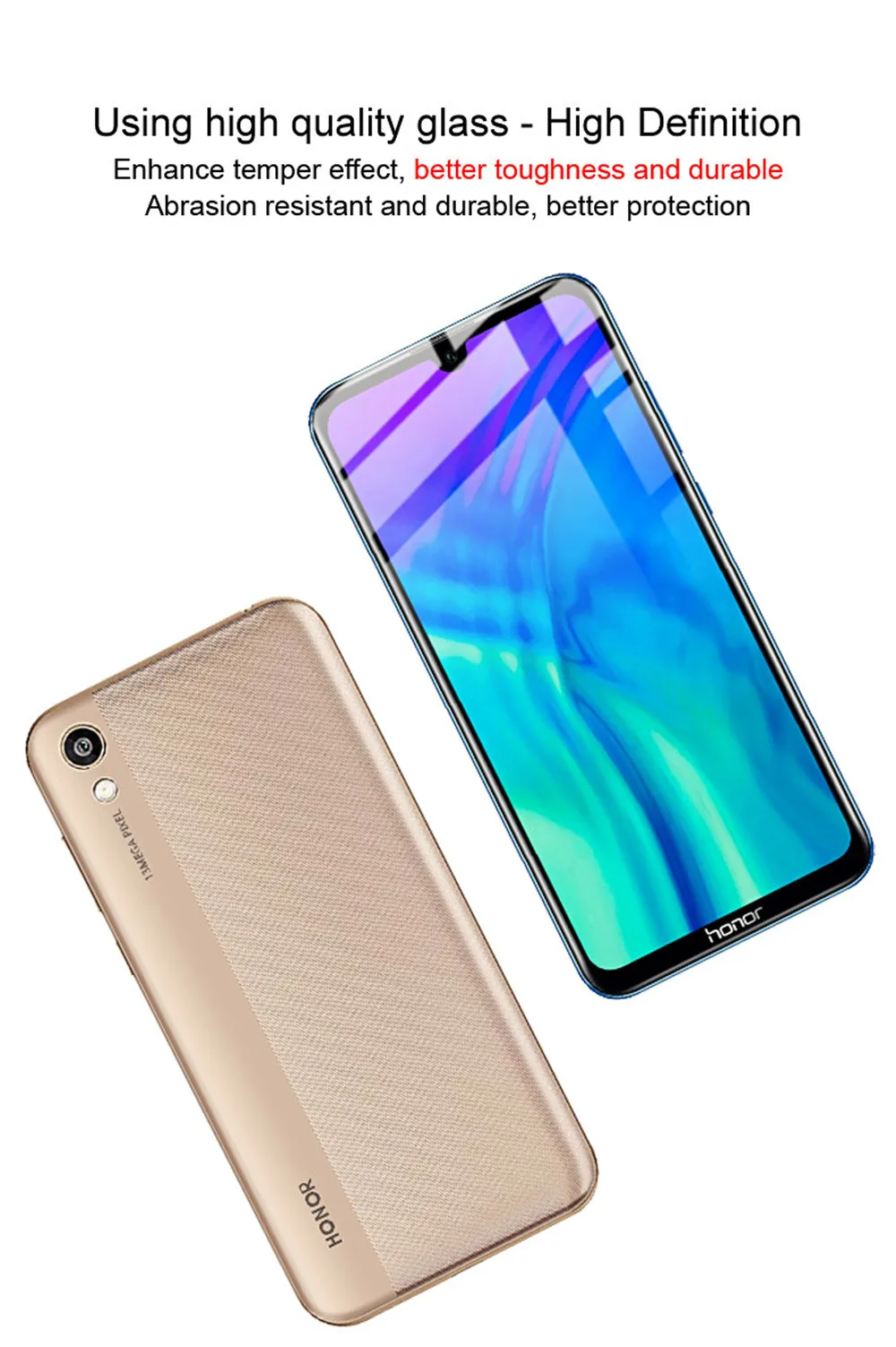 Imak Оригинальное полное Покрытие закаленное стекло на для Huawei Honor 8S Стекло на Huawei Y5 стекло Защитная стеклянная пленка 5.71 дюйма