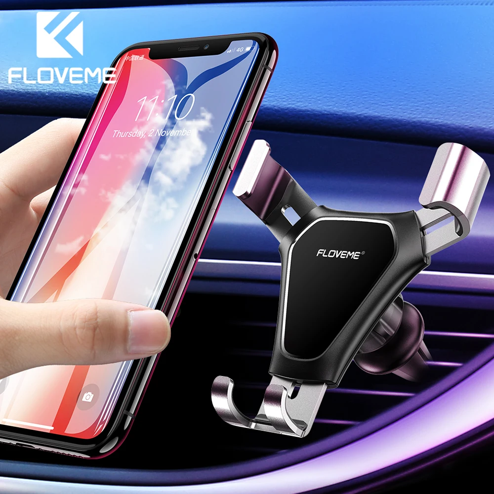 FLOVEME Gravity Автомобильный держатель для телефона в автомобиле мобильный телефон вентиляционное отверстие Подставка для samsung Note 10 Plus опора для сотового телефона держатель
