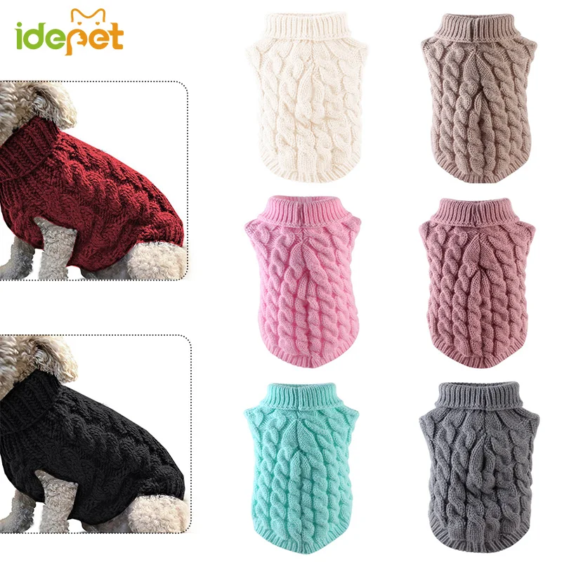 

Winter Pet Clothes Pet Dog Sweaters for Small Dogs Warm Sweater Coat Outfit for Cats Clothes Woolly Soft Dog Shirt Jacket 517925