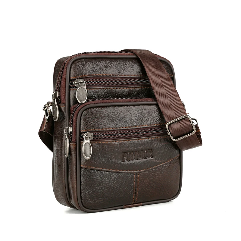 

Vintage Leather Bags for Man Genuine Leather Crossbody Bag Men Casual Single Shoulder Bag Male Small Men's Messenger Bags
