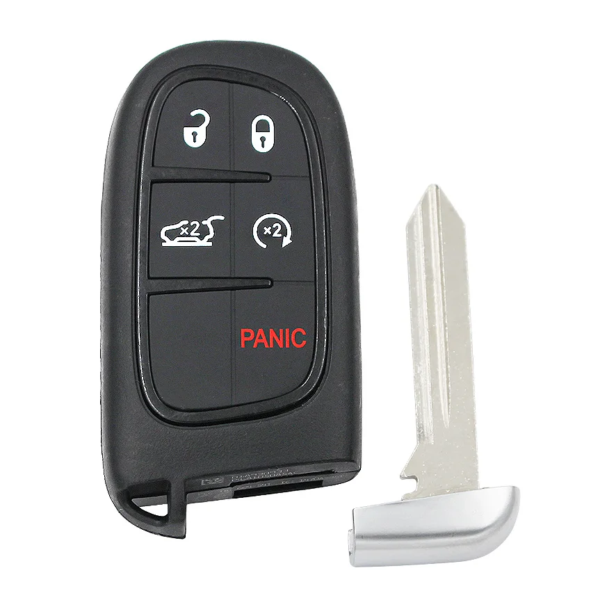 5/4 + 1 кнопка дистанционный смарт ключ брелок для Jeep Cherokee RAM 433MHz 7953M 4A чип FCC ID : GQ4