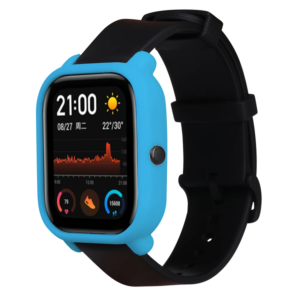 2в1 силиконовый спортивный ремешок защитный чехол для Xiaomi Amazfit Gts Smart Watch Band 20 мм сменный Браслет+ чехол