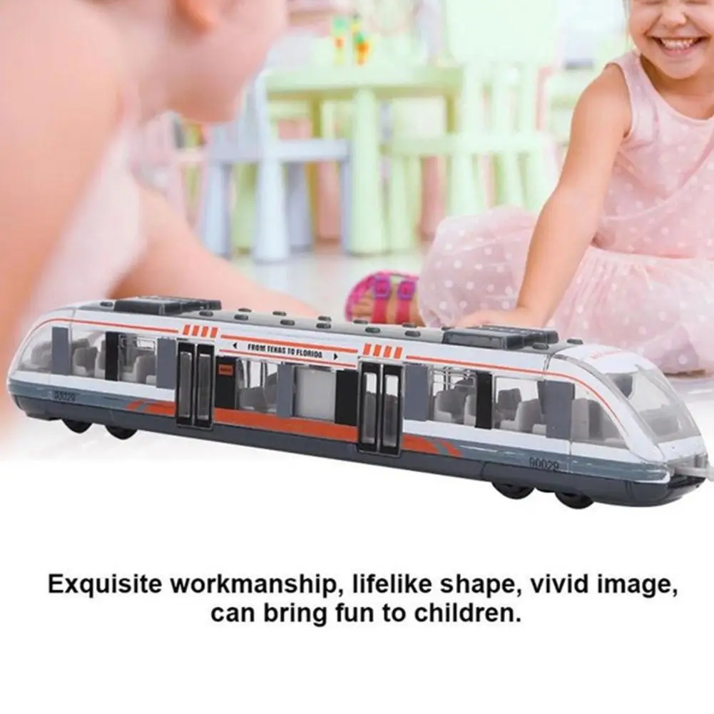 

Mini Alloy Simulation Train Children's Power Driven Inertial Scooter High-speed Rail Train Toy Model Puzzle Boy Gift Collection