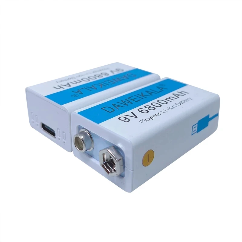 Литий ионный аккумулятор для мультиметра микрофона пульта ДУ 9 В 6800