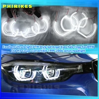 excellent ultra bright dtm style led angel eyes halo rings for bmw e46 m3 coupe convertible 1999 2006 xenon headlight