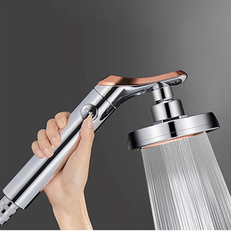 

1pcs White/Silver Garden Luxury Shower Tapware Camping Shower Head Rotateable Round Large Panel Modern Bathroom Accessories