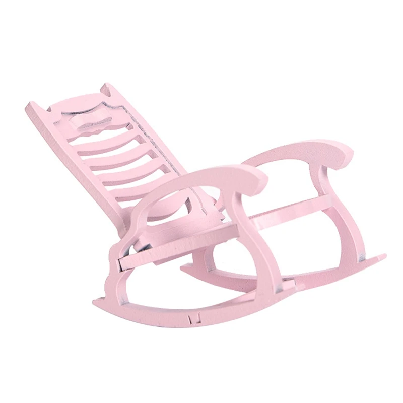 

1/12 Dollhouse Beach Rocking Chair Miniature Furniture Simulation Dollhouse Living Room Furniture Accessories