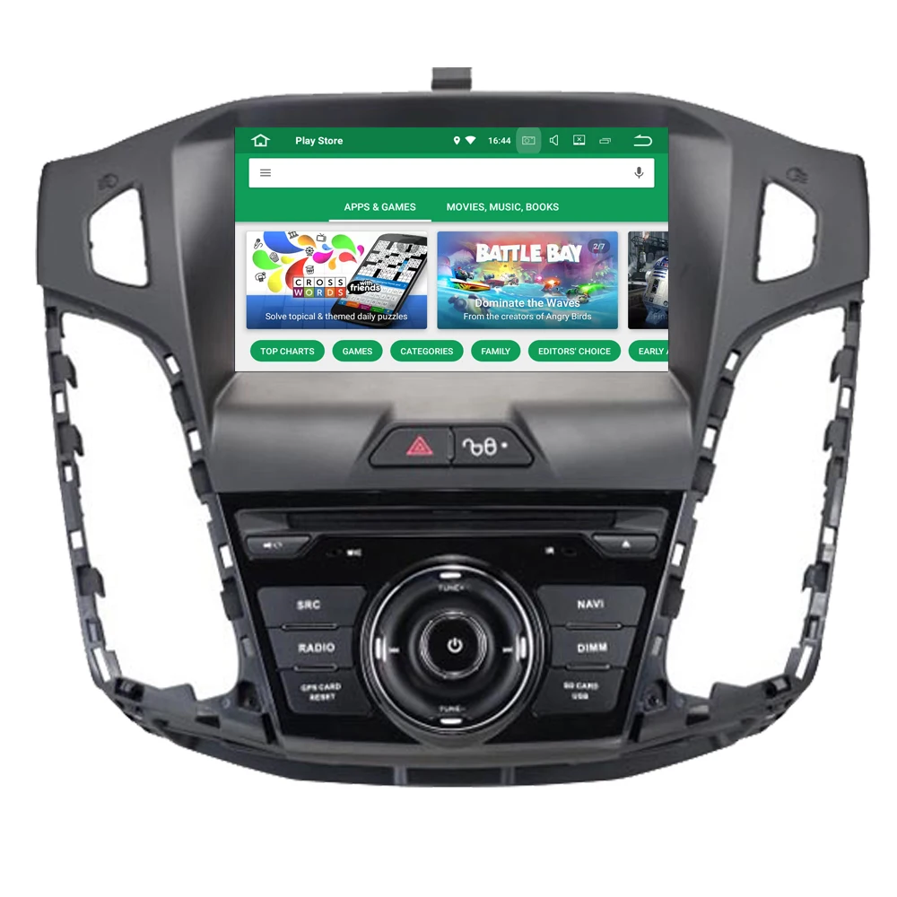 Автомагнитола RoverOne DVD gps для Ford Focus 3 2012 2013 Android 9,0 Восьмиядерный сенсорный экран мультимедийный плеер головное устройство