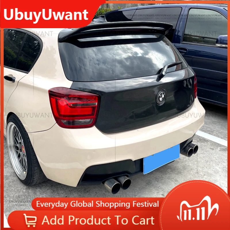 

For BMW F20 SPOILER 2012-2014 116i 120i 118i Carbon Fiber Rear SPOILER Tail Trunk Boot Wing Cover Car Accessories