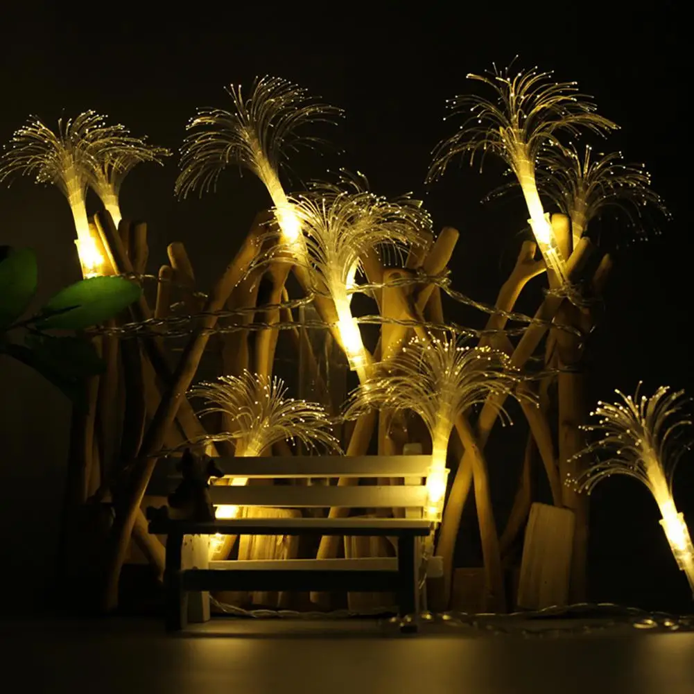 10 светодиодный волоконно оптический свет шнура красочные утренняя Глория