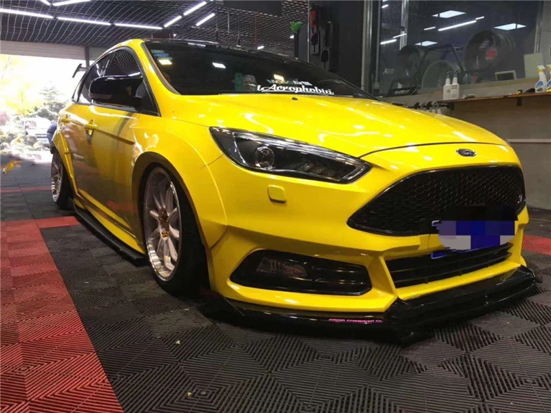 Подходит для Ford Focus, обвес, крыло, хэтчбек ST 2012 13 14 15 16 17 18 лет, Воздухозаборники, вентиляционная крышка, широкий корпус, аксессуары