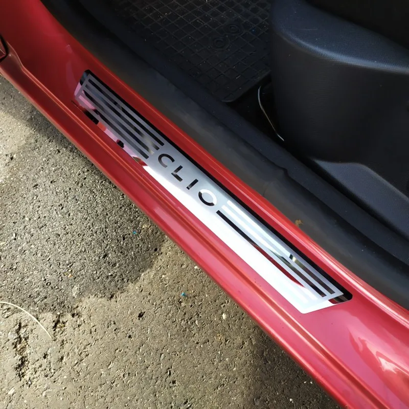 Накладка на порог автомобиля для Renault CLIO IV 4 2014-2017 2018 2019 защитные молдинговые