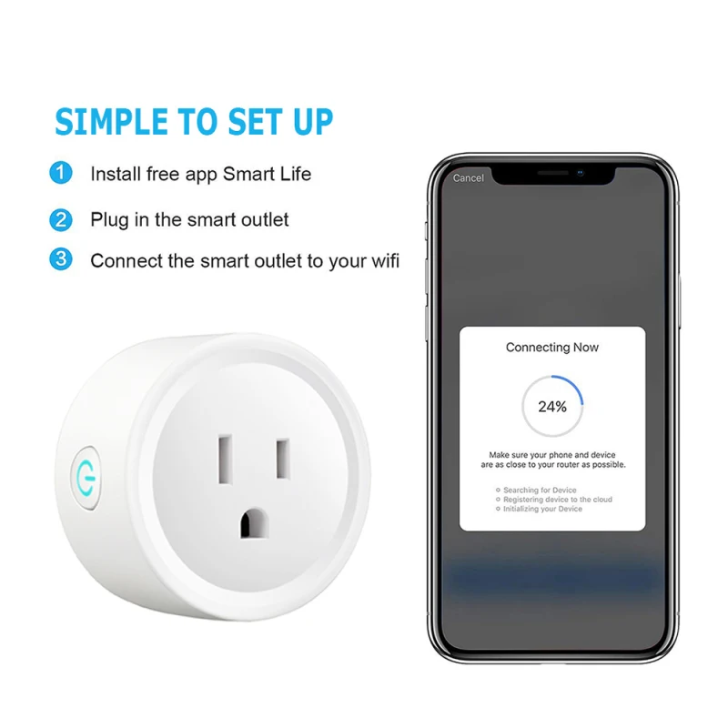 

Умная розетка с Wi-Fi и таймером, 16 А