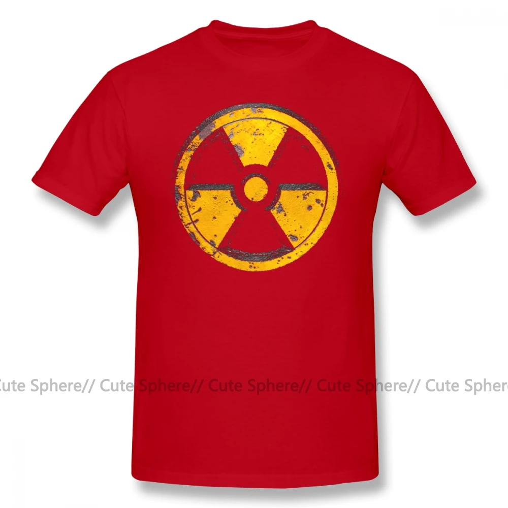 Fallout футболка FALLOUT, хлопковая футболка с коротким рукавом, графический Рисунок, 4xl, Мужская потрясающая Повседневная футболка - Цвет: Red