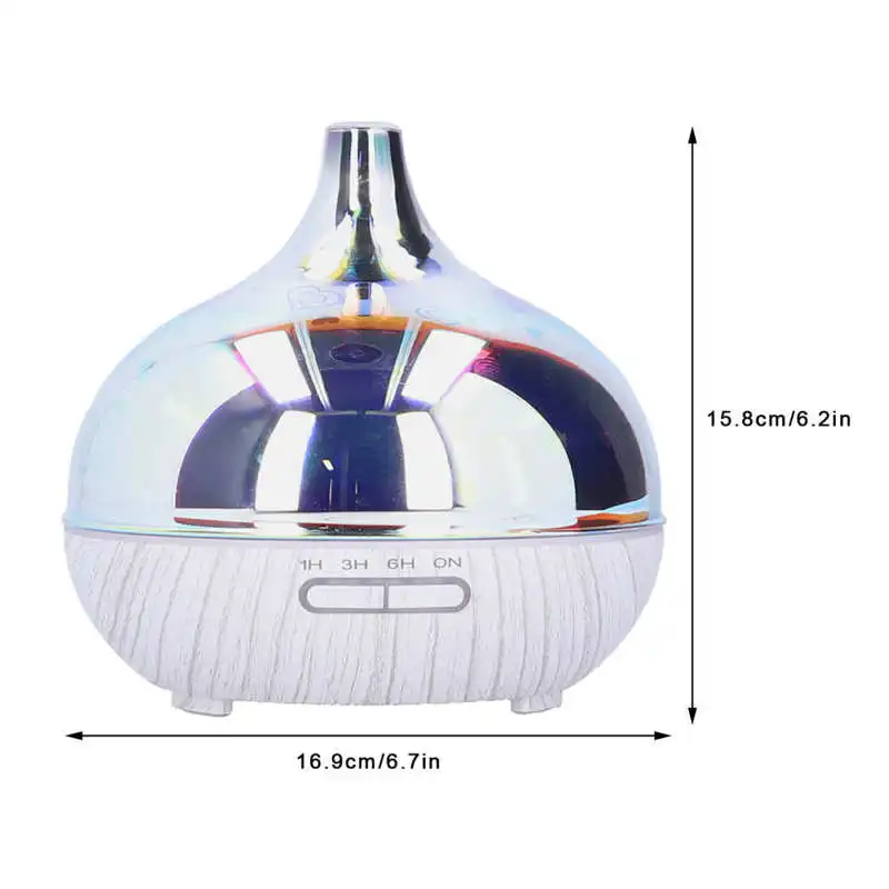 

400ml Ultrasonic Air Humidifier Cold Mist Maker Timming Aroma Essential Oil Diffuser Colorful Light Aromatherapy Humidificador
