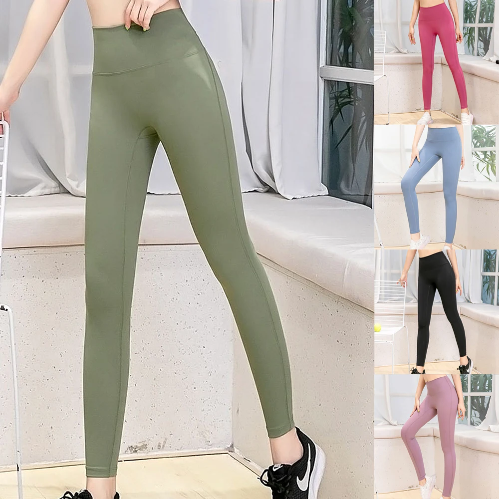 High Waist Fitness Women Yoga Leggings Gym Sport Woman Workout Leggins Ladies Black | Спорт и развлечения