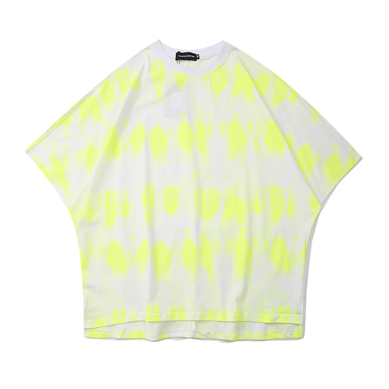 

2021 Summer Hip Hop T-Shirt Men Streetwear Harajuku Tie Dye Tshirt Short Sleeve Cotton HipHop T-Shirts Tees Tops WQ370