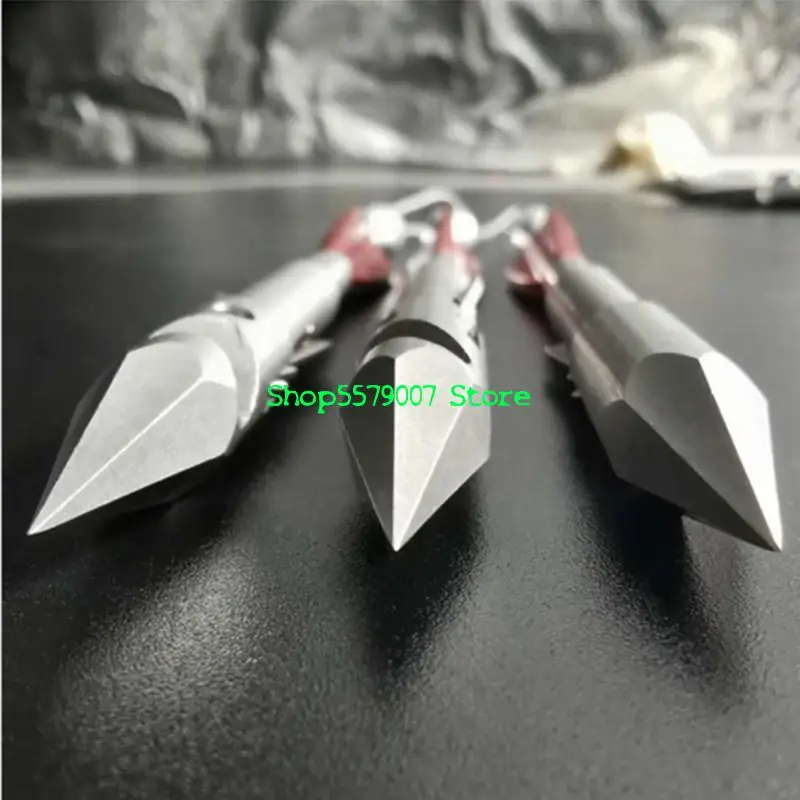 

Heavy 440c Steel Dart Head Hunting Fishing Darts Fishing Slingshot Rifle Arrows Enter Water No Deviation Arrow