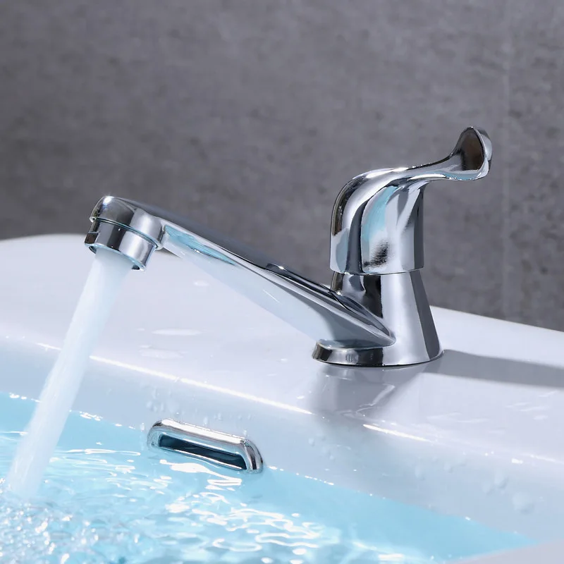 Easy Install Single-handle Cool Water Assembly Basin Faucet for Bathroom Kitchen Balcony