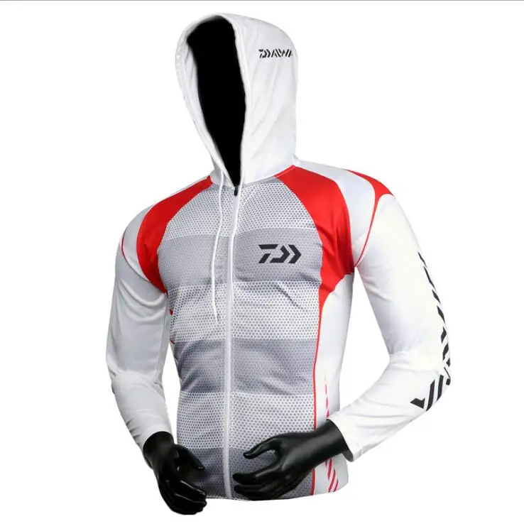 

2020 New daiwa clothing Fishing Clothing Hooded Men Jacket Waterproof Quick-Drying Coat Fishing Shirt For Hiking Cycling Fishing