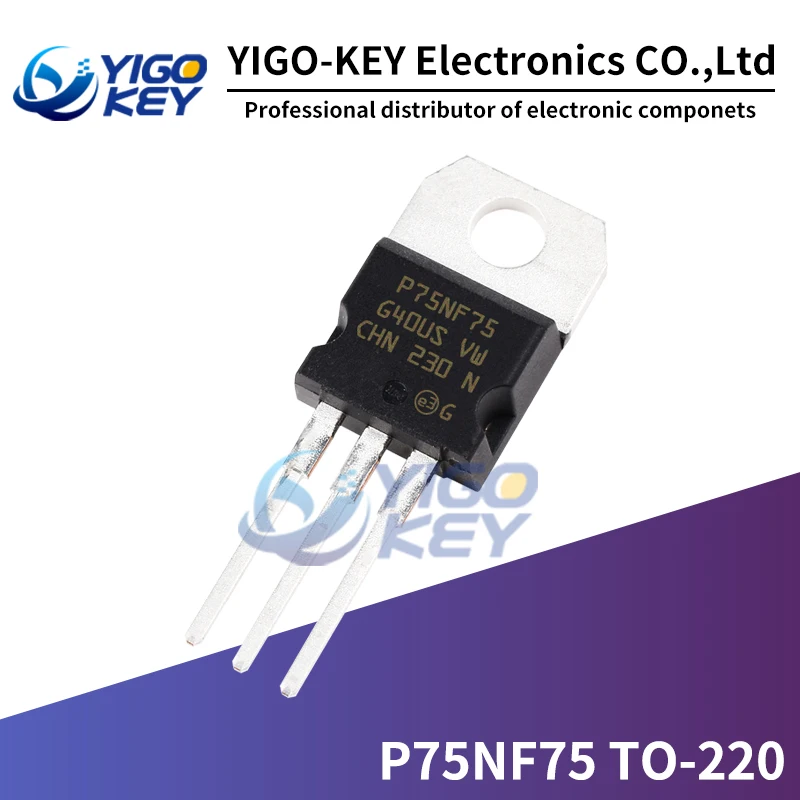 10 шт. P75NF75 TO-220 STP75NF75 TO220 75NF75 Новый МОП полевой транзистор