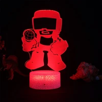 gaming room game figure fnf led friday night funkin night lights led panel lights 3d lamp cute room decor gift for friends