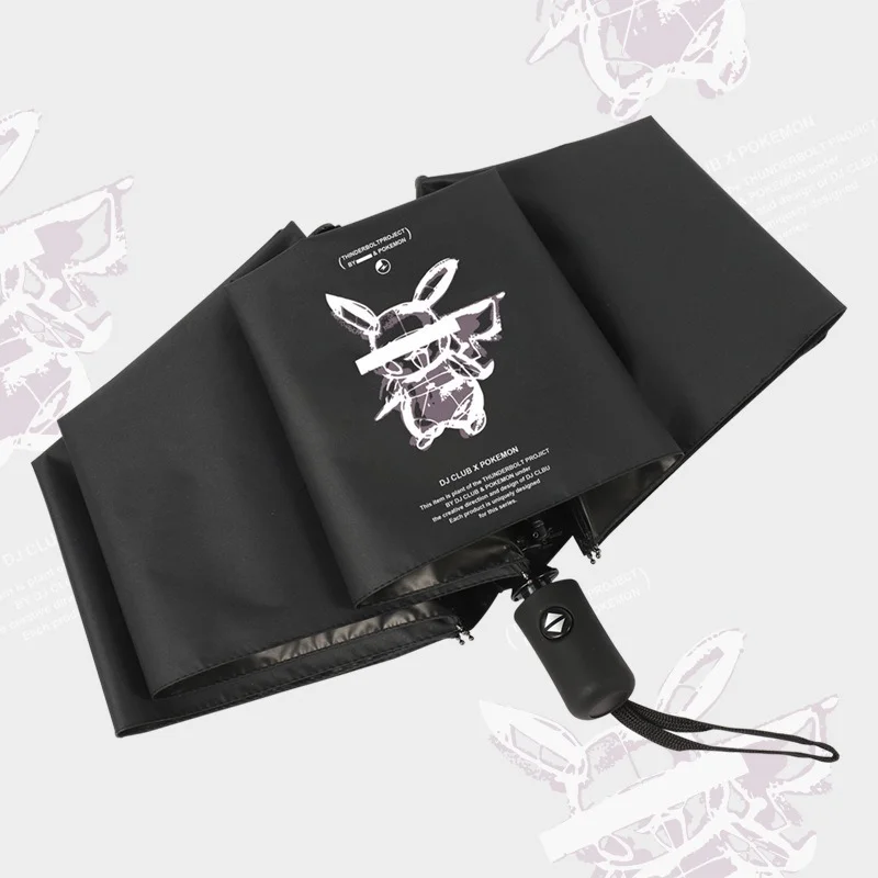 Зонт Покемон Пикачу мультяшный аниме полностью автоматический зонт от дождя