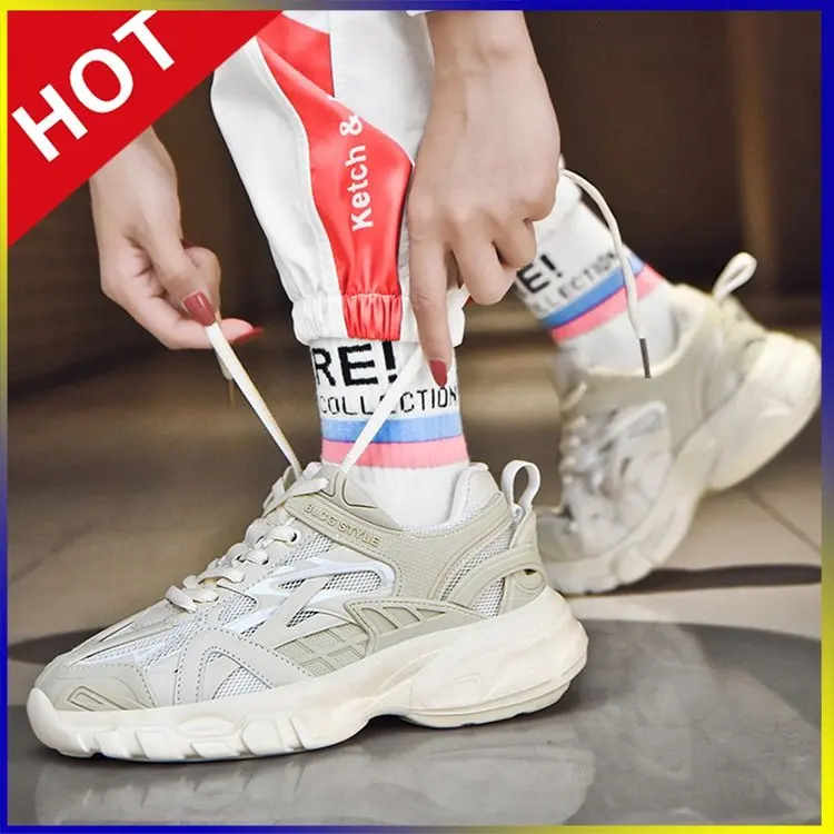 British Retro Street Punk Rock Hip Hop Chunky Sneakers Men Dance Platform Flats Fashion Shoes High Top Zapatillas Hombre | Обувь